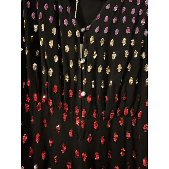 NWT $1720 Temperley London Wendy Sequin Jumpsuit Rainbow Size US 2 - Picture 5 of 8